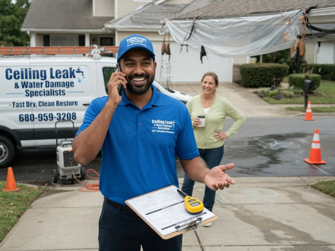 Ceiling Leak Cleanup Hitchcock, TX FAQs